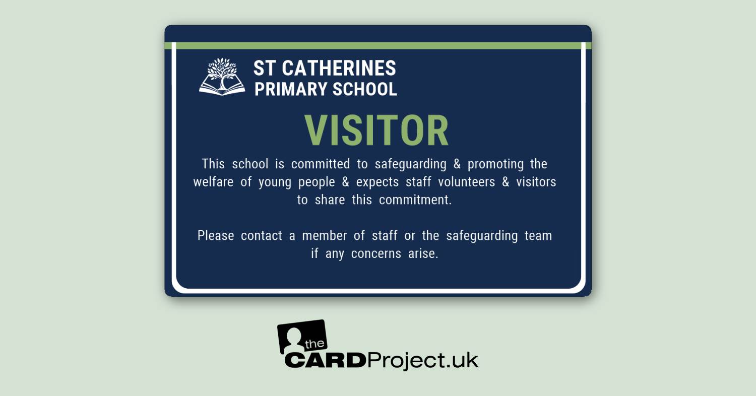 Primary School Visitor Card Midnight Meadow